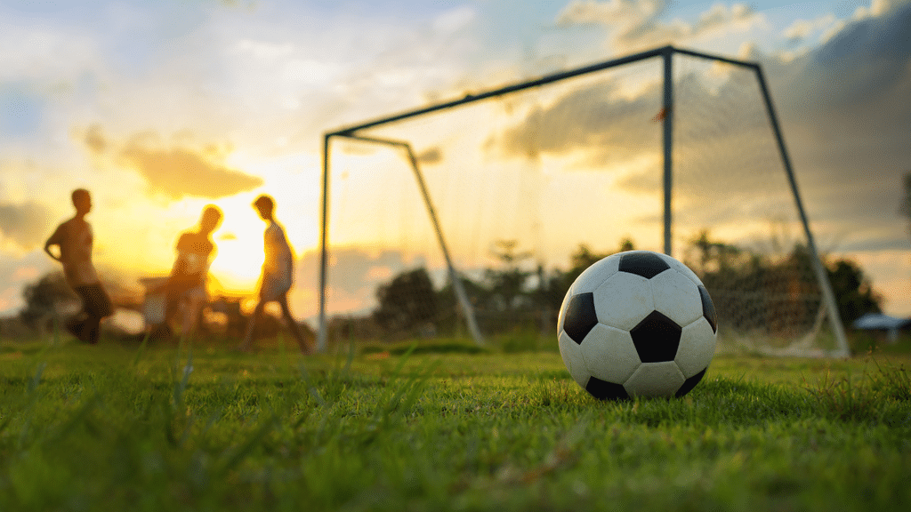 Le stade et terrains de football