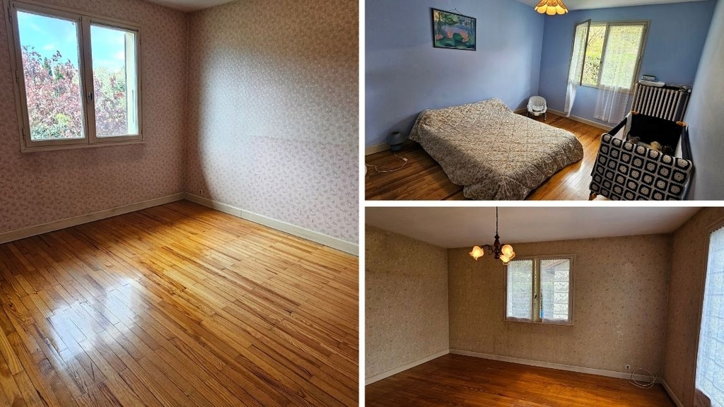 3 chambres sur les 2 niveaux
