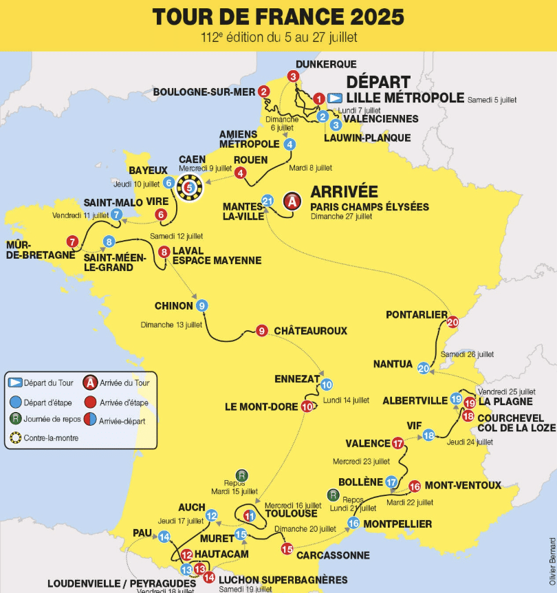 Tour de France 2025 : l’étape Vif – Courchevel du 24 juillet s’annonce légendaire