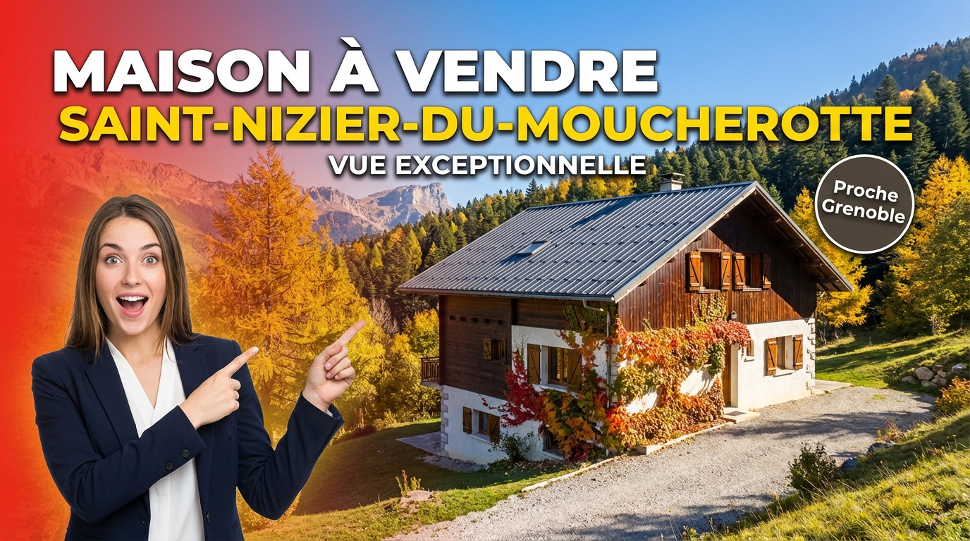 Maison à vendre à Saint-Nizier-du-Moucherotte (38) – Vue exceptionnelle, proche Grenoble & Vercors
