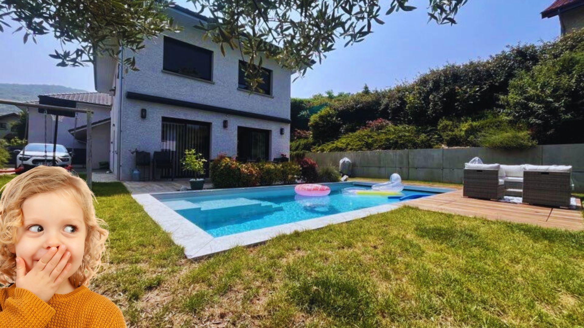 Maison Familiale BBC avec Piscine à Bresson Maison Familiale BBC avec Piscine à Bresson