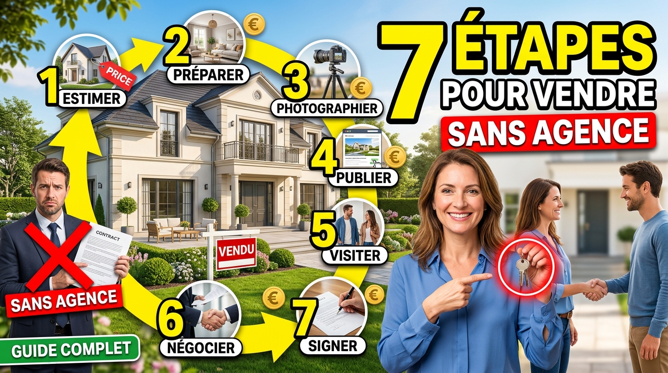 Les 7 étapes pour vendre sa maison sans agence