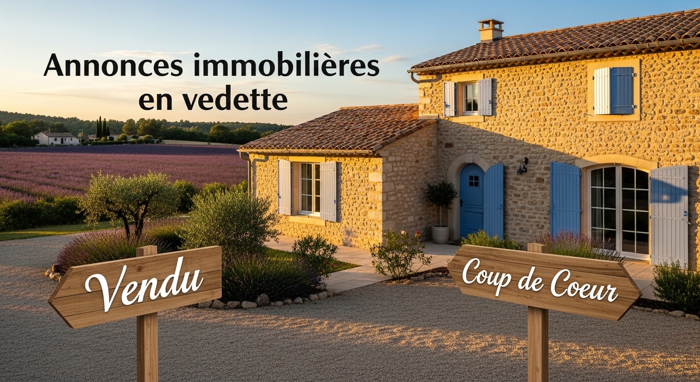 Annonces immobilières en vedette dans la région :