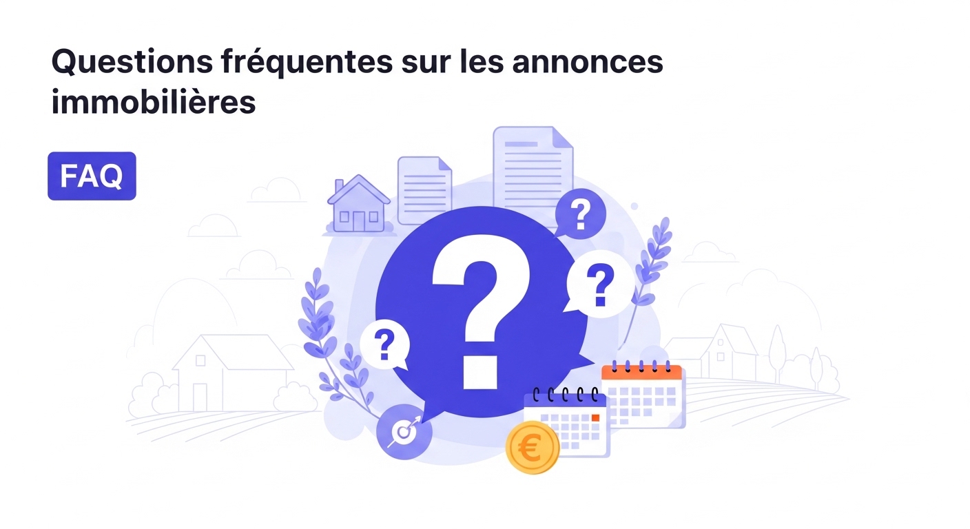 Questions fréquentes sur les annonces immobilières