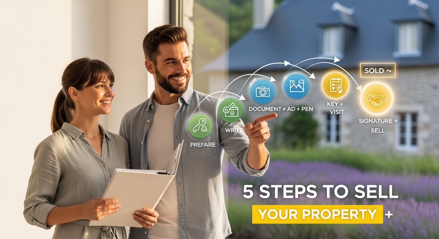 5 étapes pour vendre votre bien