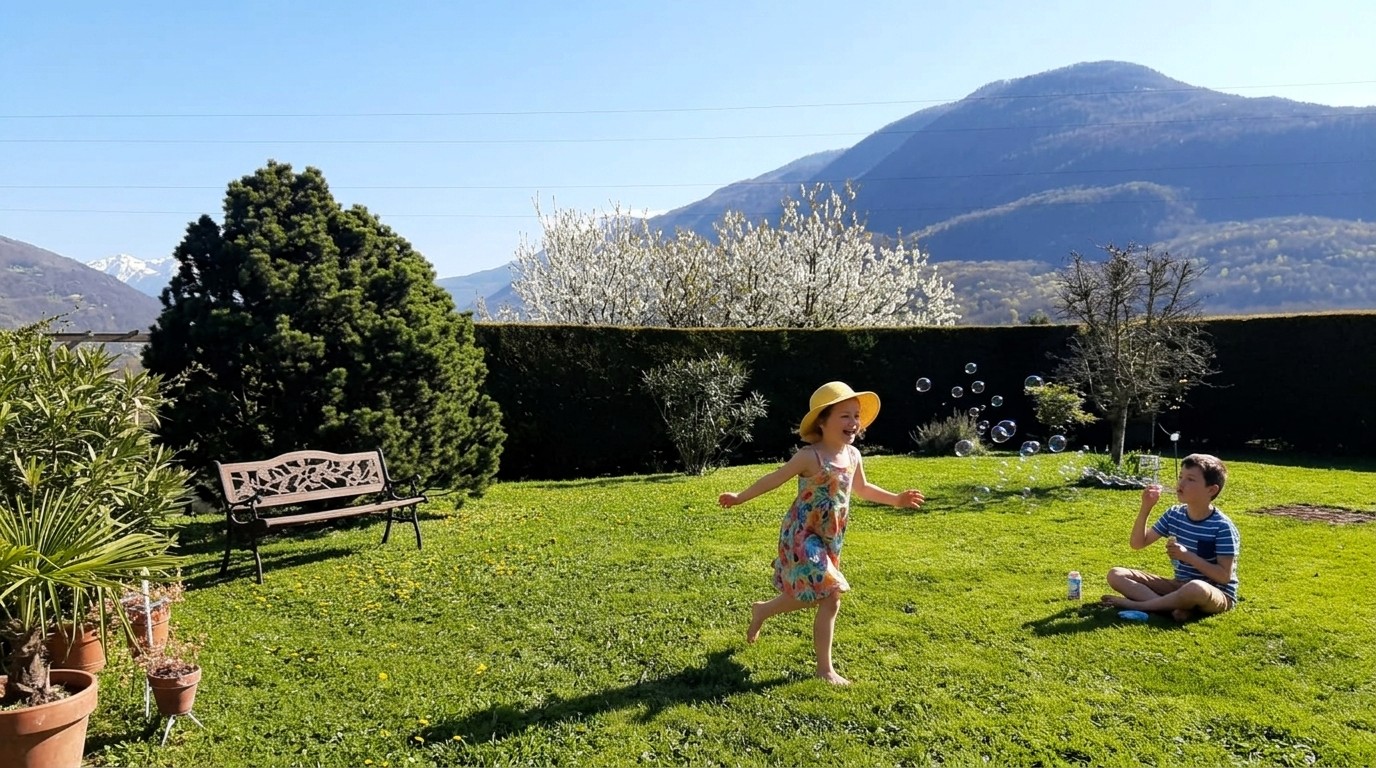 Le terrain de 980m², aménagé en terrasses, est un véritable atout Le terrain de 980m², aménagé en terrasses, est un véritable atout