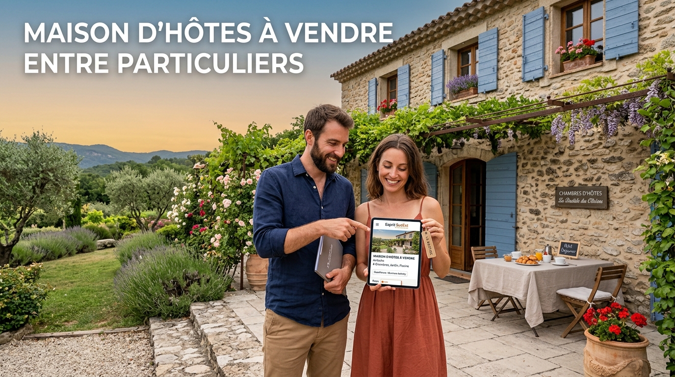 Maison d'hôtes à vendre entre particuliers
