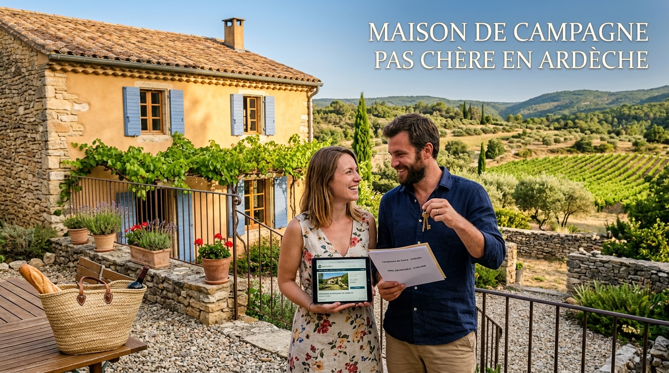 Maison de campagne pas chère en Ardèche