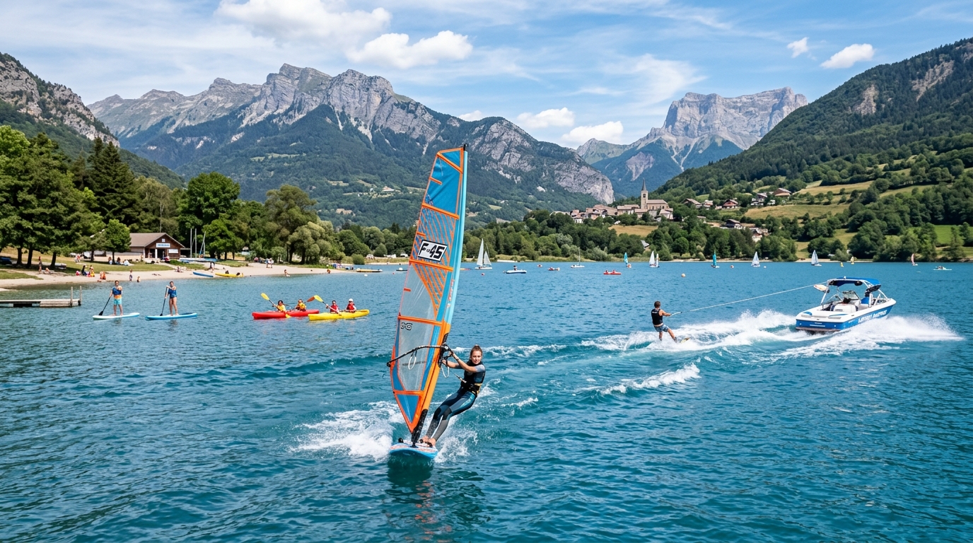 Pêche, paddle, voile et baignade à proximité