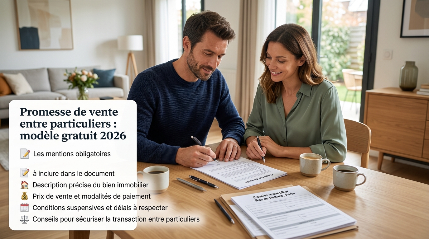 Promesse de vente entre particuliers : guide et modèle PDF gratuit