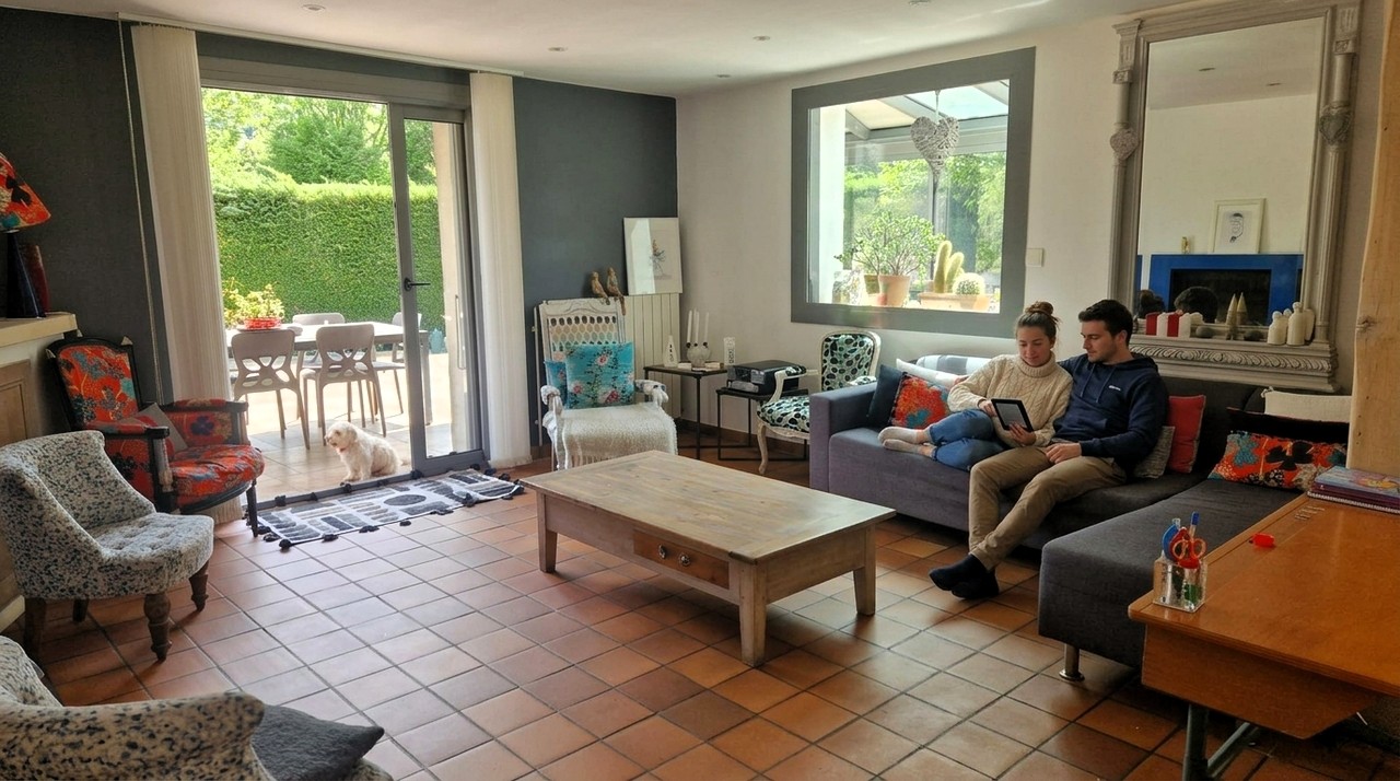 Une maison aux volumes impressionnants