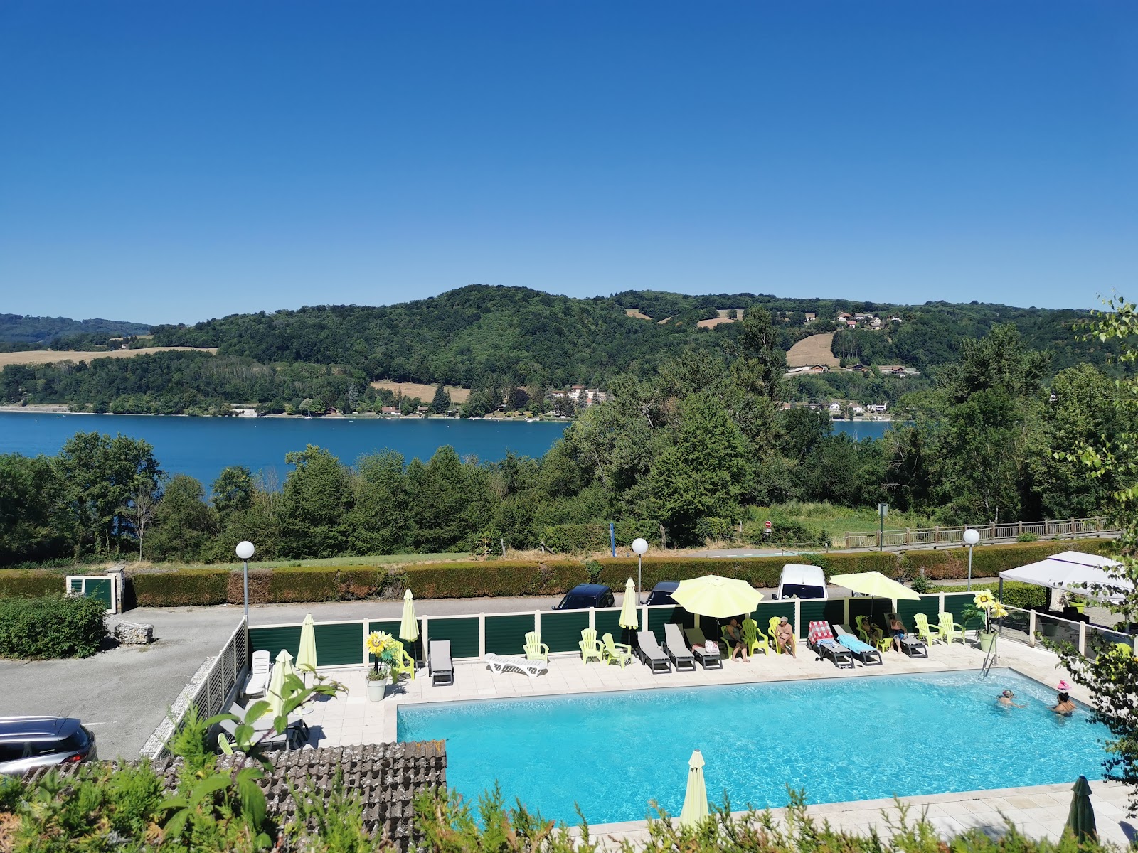camping Sans-Souci lac Paladru vue panoramique