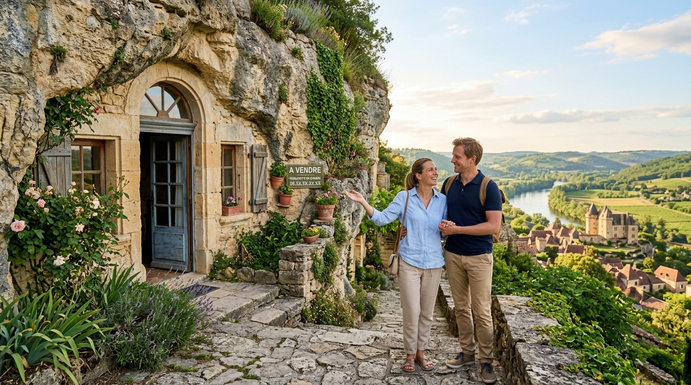 Où trouver une maison troglodyte à vendre ?