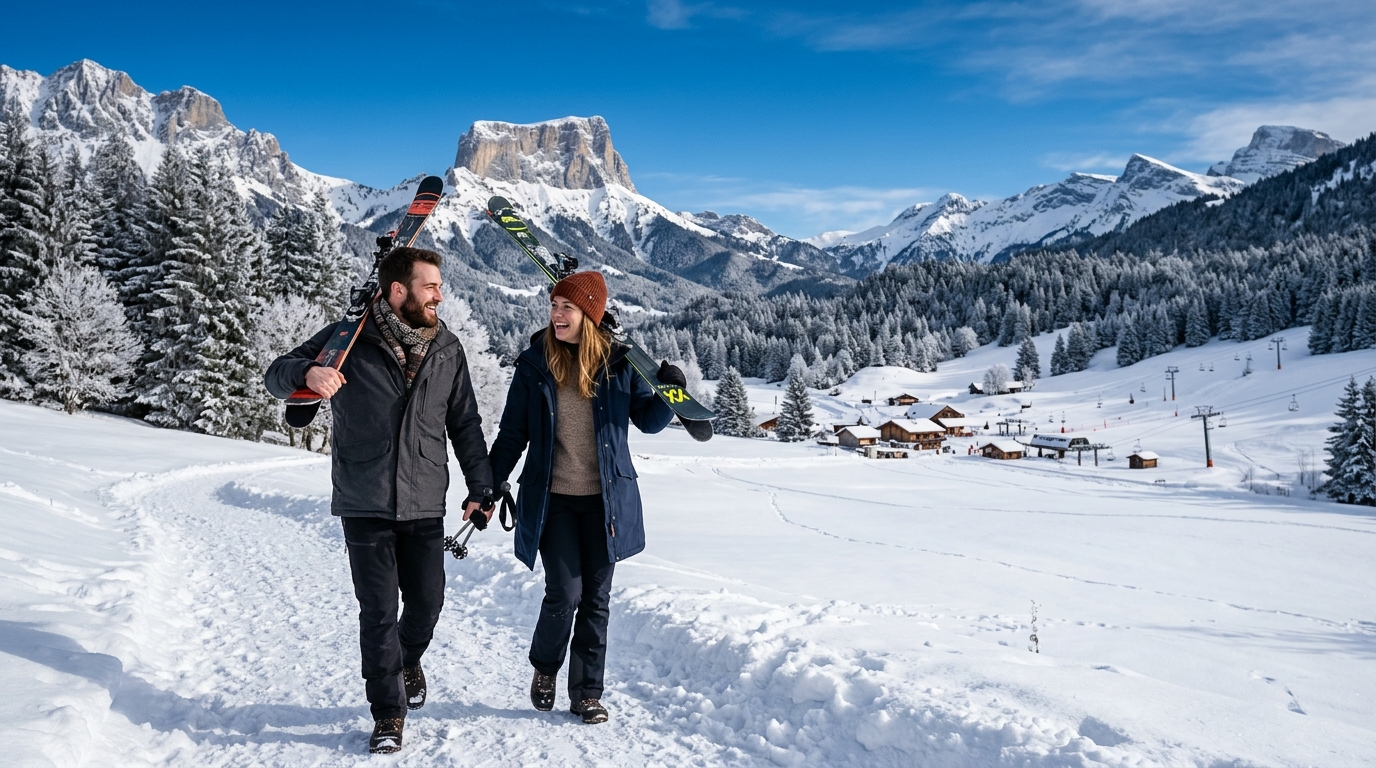 Le Trièves en hiver : ski et paysages enneigés
