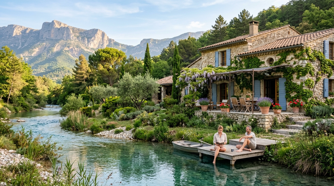 pourquoi la proximité de l'eau séduit les acheteurs en Drôme