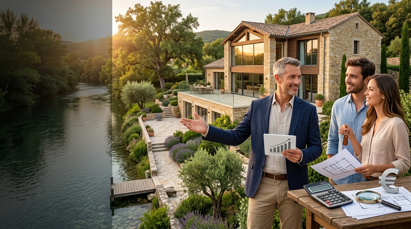 Combien coûte une maison bord de rivière ?