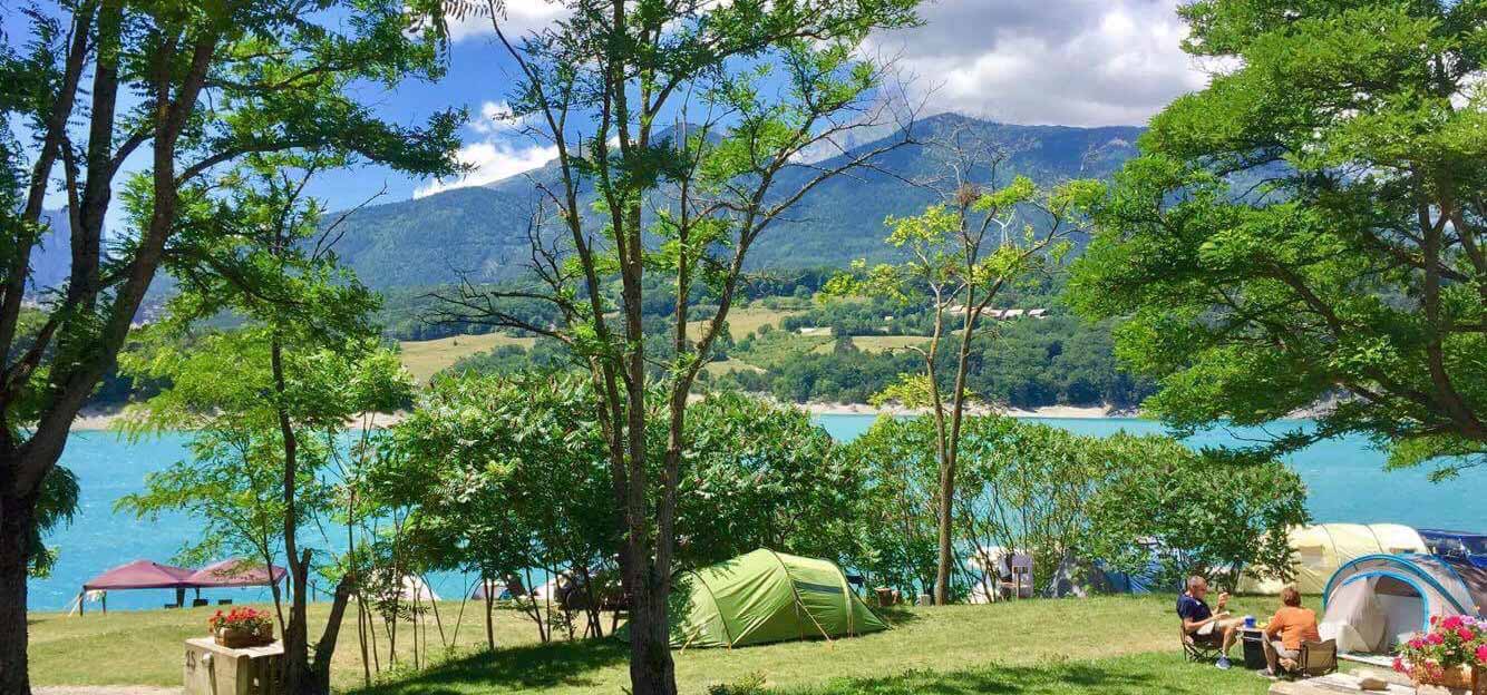 camping lac du Sautet Isère Mont Obiou