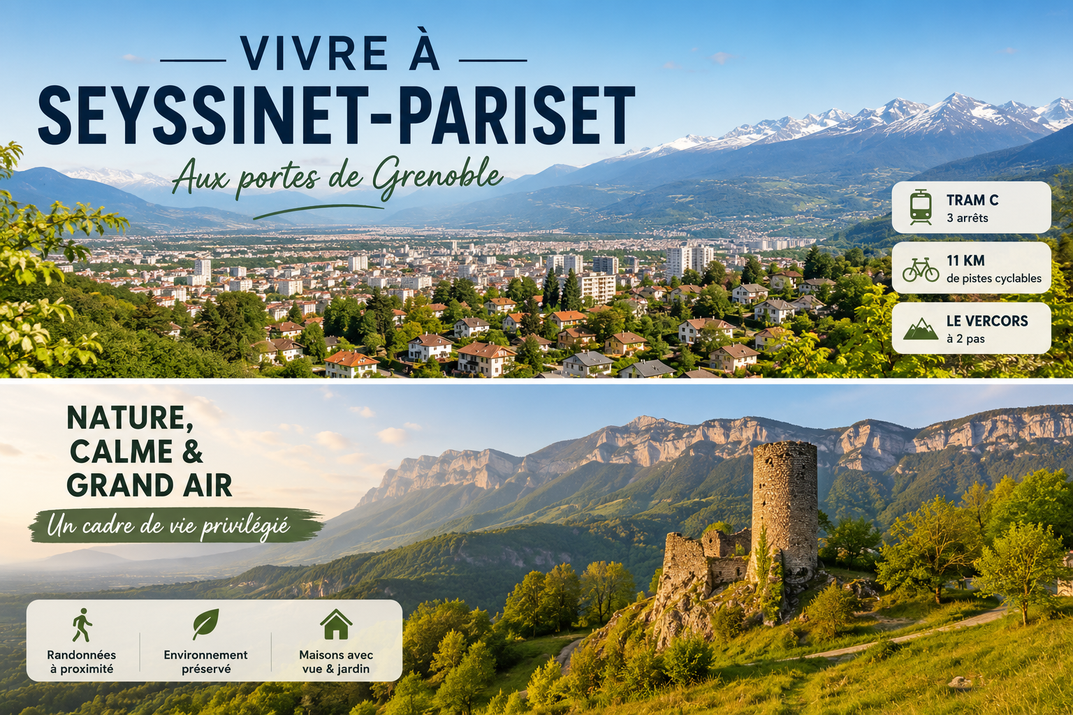 Maison à vendre à Seyssinet-Pariset entre particuliers Maison à vendre à Seyssinet-Pariset entre particuliers