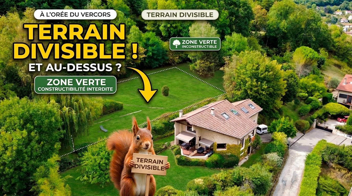 Son terrain arboré de 1 965 m² apporte un véritable sentiment d’espace