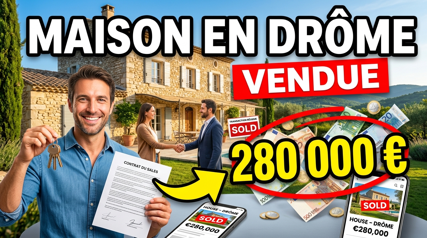 maison Drôme vendue 280 000 €