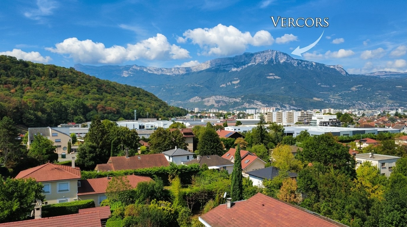 Un Jardin Paysager avec Vue Vercors