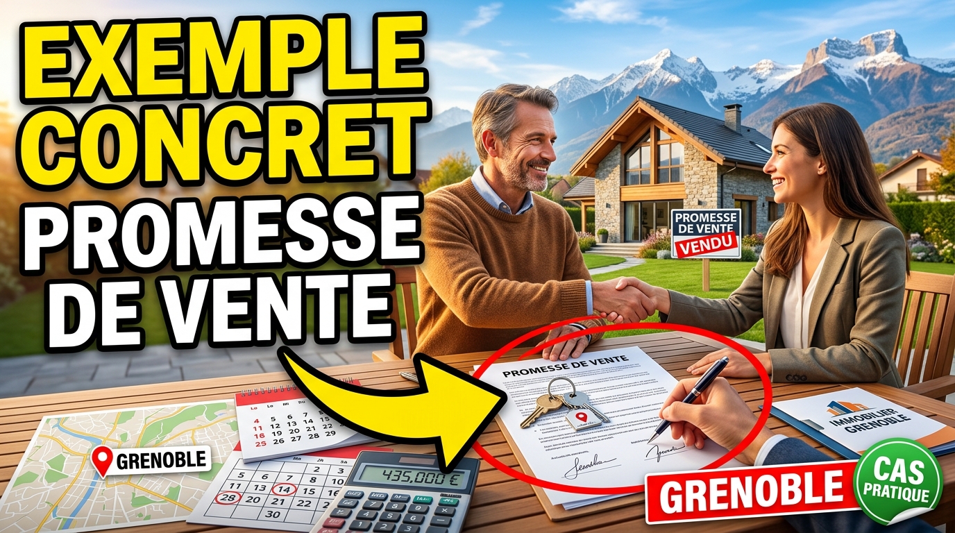 Exemple concret : promesse de vente à Grenoble