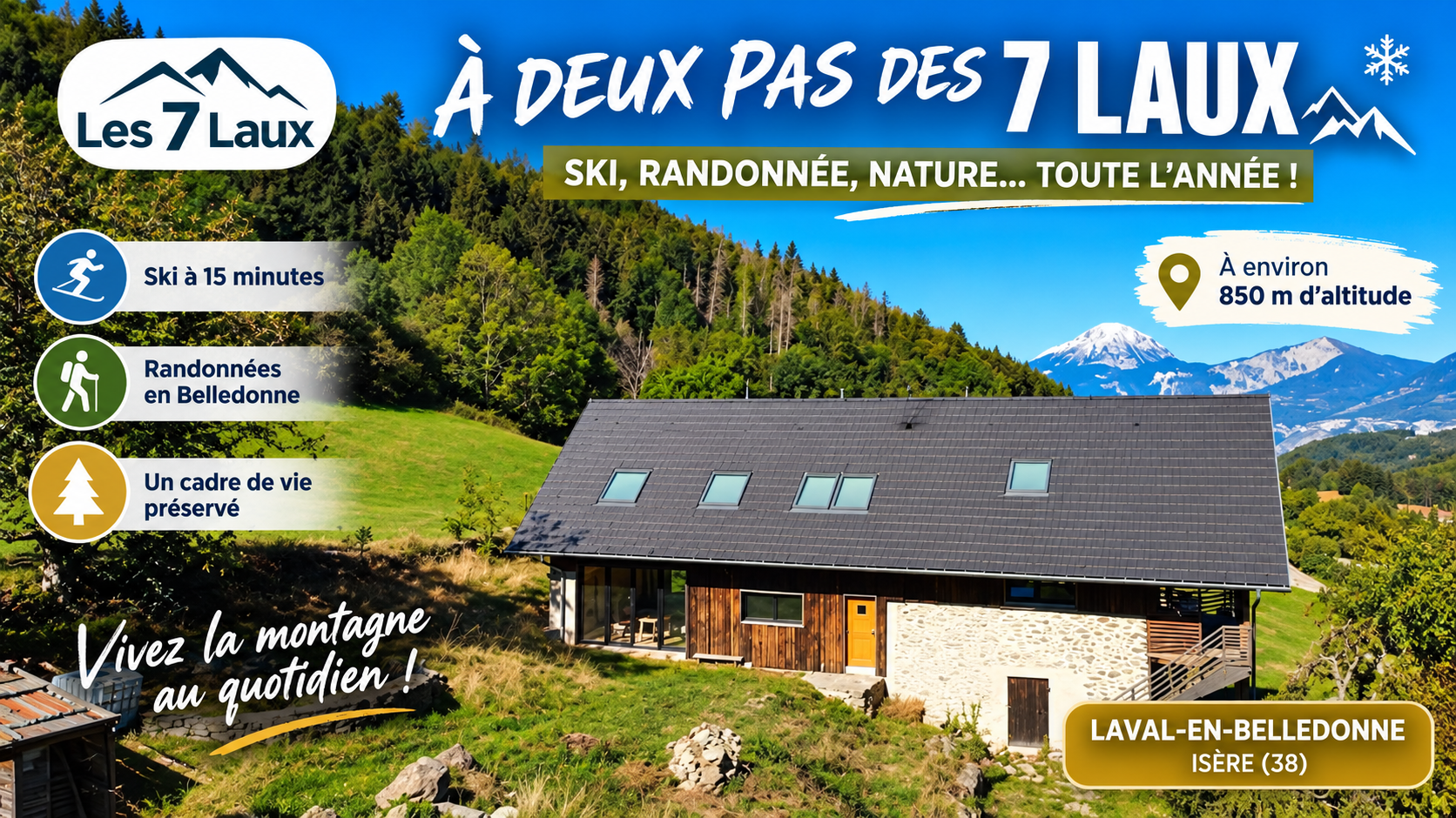 Laval-en-Belledonne en hiver
