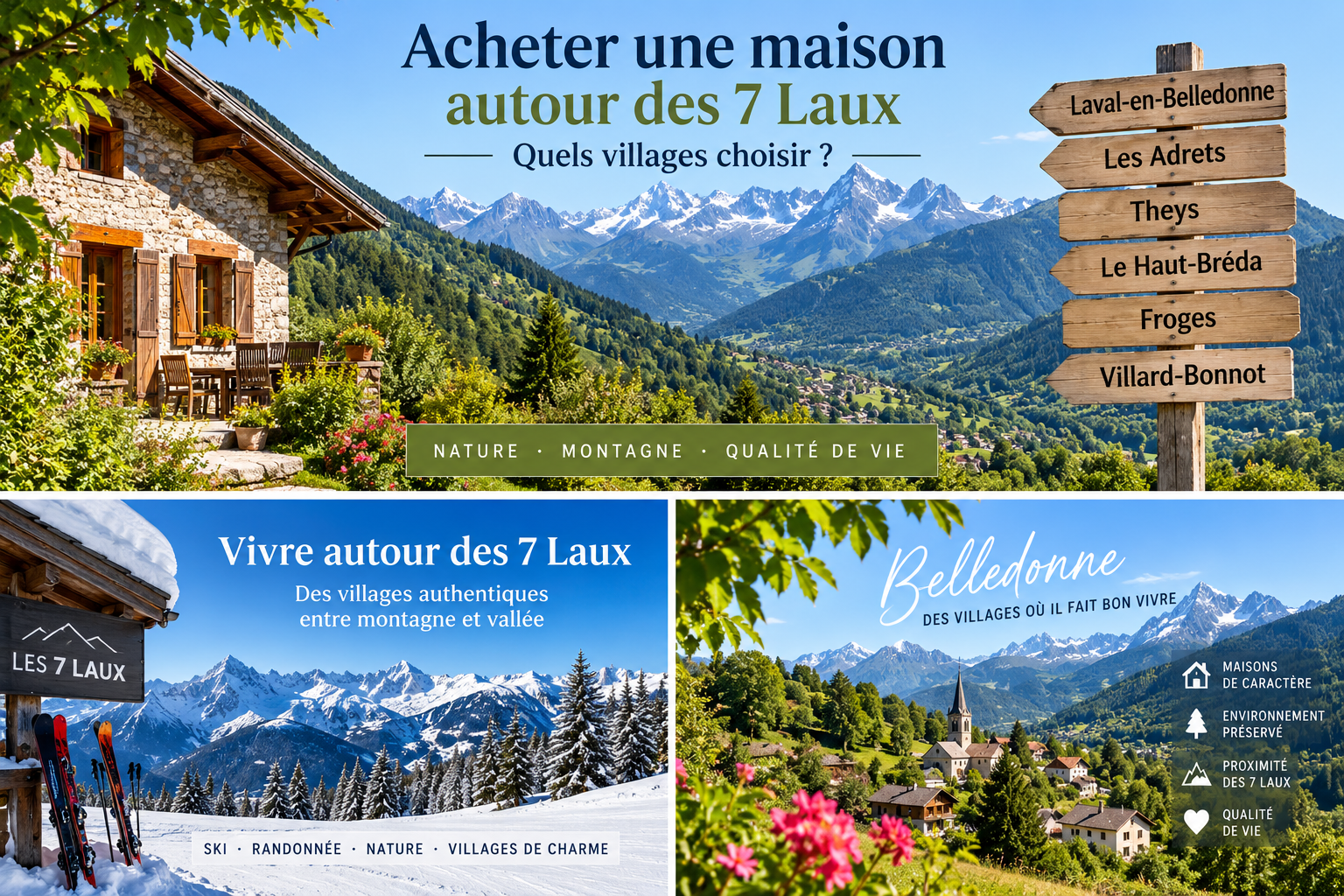 Acheter une maison autour des 7 Laux Acheter une maison autour des 7 Laux :