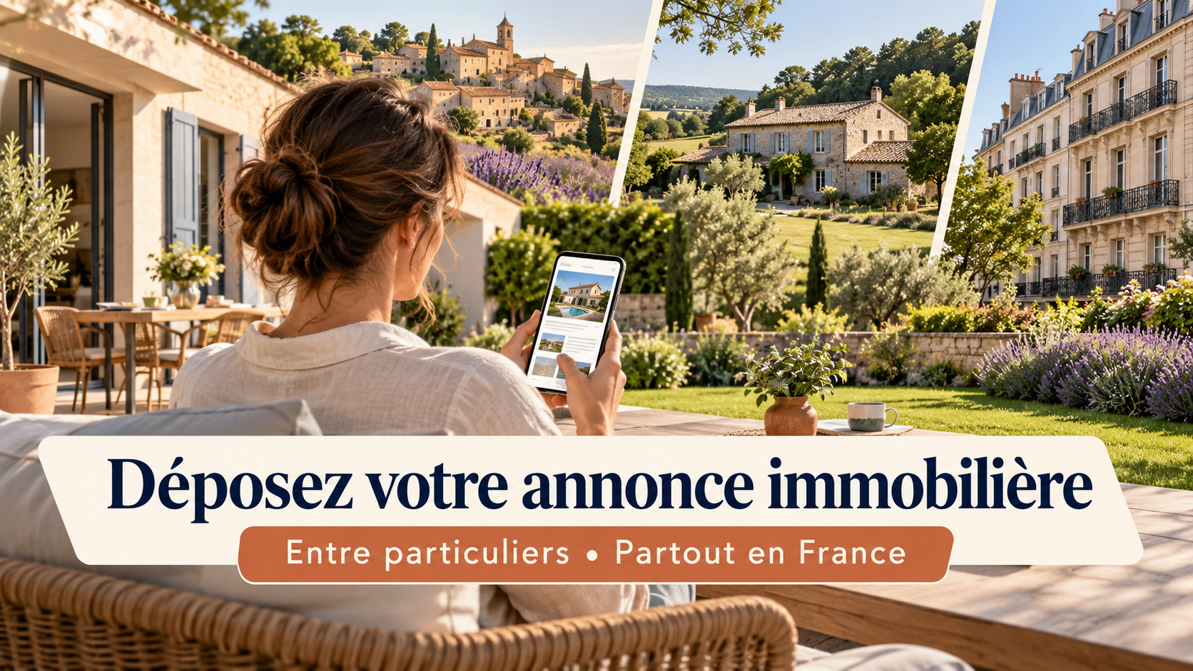 Propriétaire déposant une annonce immobilière entre particuliers partout en France sur L’Envie d’ici