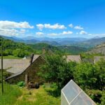 Vue sur les montagnes du Trièves depuis le terrain de la maison